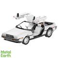 Fascinations Metal Earth Stainless Steel Delorean 3D Model Kit, Silver 9023317